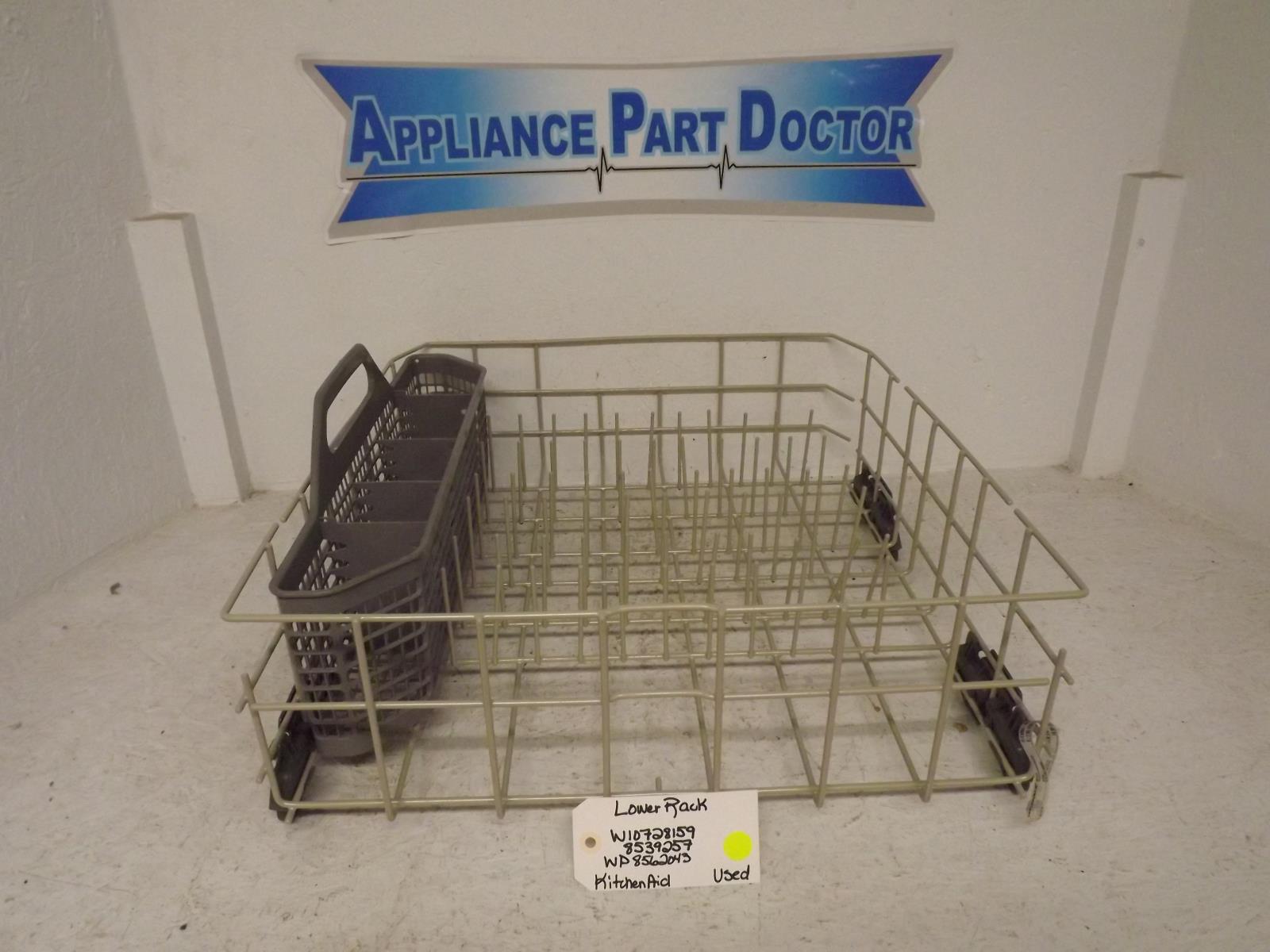 KitchenAid Dishwasher W10728159 8539257 WP8562043 Lower Rack Used KitchenAid Dishwasher W10728159 8539257 WP8562043 Lower Rack Used